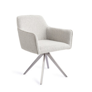 Jesper Home Eetkamerstoel 'Hofu' Turn Steel, Draaibaar, kleur Checkers Charm