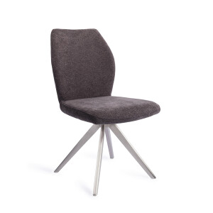 Jesper Home Eetkamerstoel 'Ikata' Turn Steel, Draaibaar, kleur Almost Black