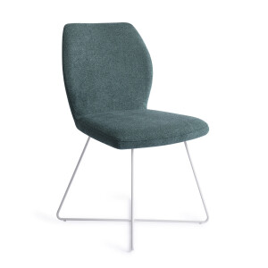 Jesper Home Eetkamerstoel 'Ikata' Cross White, kleur Merry Mermaid