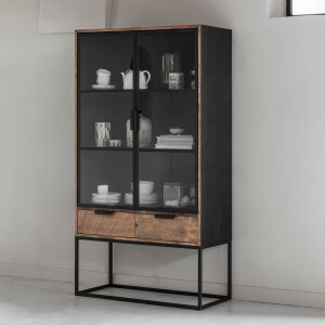DTP Home Vitrinekast 'Cosmo' Teakhout, 180 x 100cm