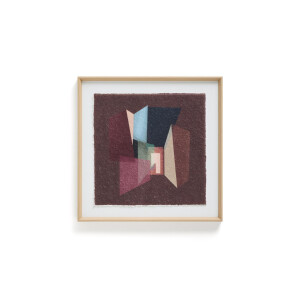 Kave Home Schilderij 'Veluni' 60 x 60cm, kleur Paars