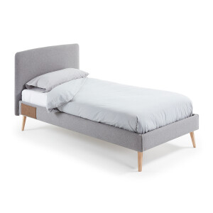 Kave Home Bed 'Dyla' 90 x 190cm, kleur Grijs