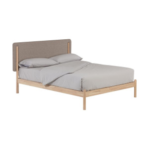 Kave Home Bed 'Shayndel' Rubberhout, 160 x 200cm