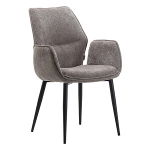 LABEL51 Eetkamerstoel 'Morris' Elite stof, kleur Stone