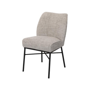 Tower Living Eetkamerstoel 'Barzio' Geweven stof, kleur Beige