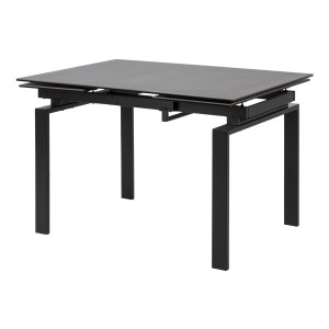 Bendt Uitschuifbare Eettafel 'Lakoya' Keramiek, 120/200 x 85cm, kleur Zwart