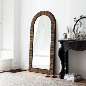 DTP Home Spiegel 'Slats' Teakhout, 200 x 100cm