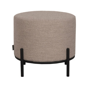 LABEL51 Hocker 'Troy' Bouclé, 46cm, kleur Naturel