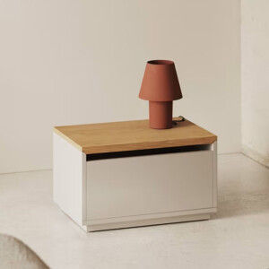 Kave Home Opbergkist 'Abilen' Eiken, 60 x 40cm, kleur Naturel