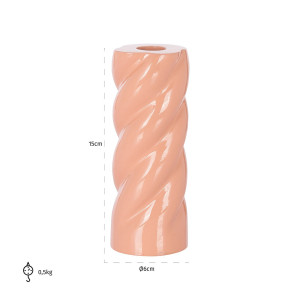 Richmond Kandelaar 'Suzy' 15cm hoog, kleur Roze