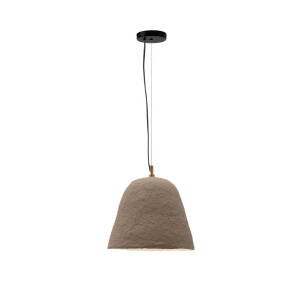 Kave Home Hanglamp 'Lisora' Papier-maché, kleur Bruin