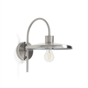 Kave Home Wandlamp 'Nuvira' Gesatineerd metaal, kleur Zilver