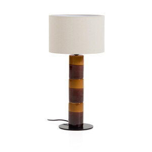 Kave Home Tafellamp 'Mavran' Keramiek en stof