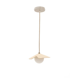 Kave Home Hanglamp 'Wilara' Eiken en glas