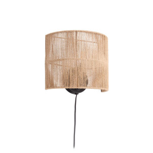 Kave Home Wandlamp 'Canar' Jute, kleur Naturel