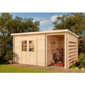 Tuinhuis met Lessenaarsdak model Maria-28 Compact
