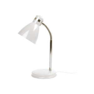 Leitmotiv Tafellamp 'Study' 32cm hoog, kleur Wit