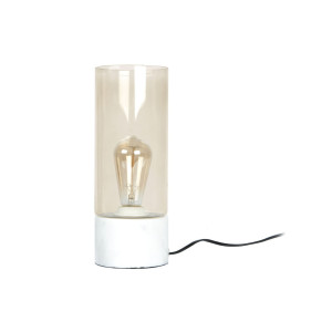 Leitmotiv Tafellamp 'Lax' Marmer, kleur Wit
