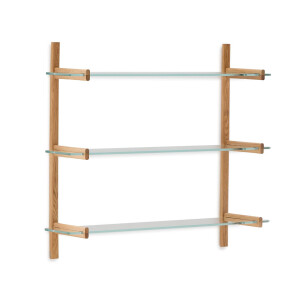 Kave Home Wandrek 'Sitra' Eikenhout en glas, 98 x 110cm
