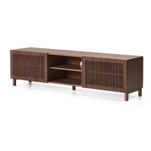 Kave Home TV-meubel 'Beyla' Essenhout, 180cm, kleur Walnoot