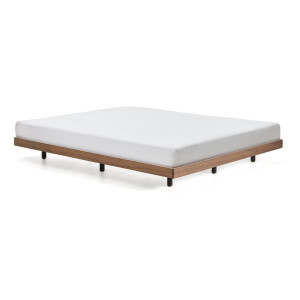 Kave Home Bed 'Norlen' Walnootfineer, 180 x 200cm