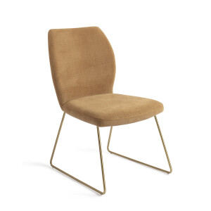 Jesper Home Eetkamerstoel 'Ikata' Slide Gold, kleur Honey Harvest