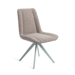 Jesper Home Draaibare Eetkamerstoel 'Umedo' Turn Mint, kleur Grainy Greige