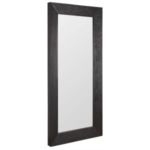 MUST Living Spiegel 'Lola' Hout, 200 x 100cm, kleur zwart
