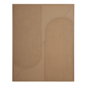 MUST Living Wanddecoratie 'Elyn' Jute, 127 x 102cm, kleur Bruin