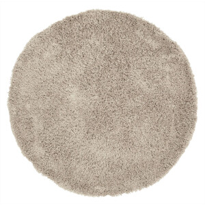 MUST Living Rond Vloerkleed 'Celeste' 150cm, kleur Taupe
