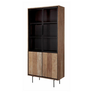 DTP Home Vitrinekast 'Metropole' Teakhout, 210 x 100cm