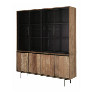 DTP Home Vitrinekast 'Metropole' Teakhout, 210 x 180cm