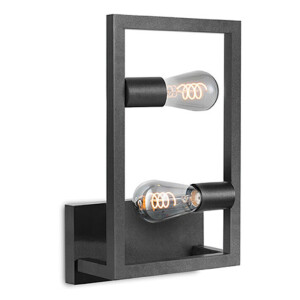 LABEL51 Wandlamp 'Quadrato' 2-lamps, kleur Zwart