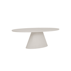 Tower Living Ovale Eettafel 'Mello' 240 x 120cm, kleur Wit