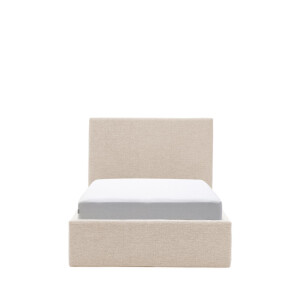 Kave Home Bed 'Nahiri' Chenille, 90 x 200cm, kleur Beige
