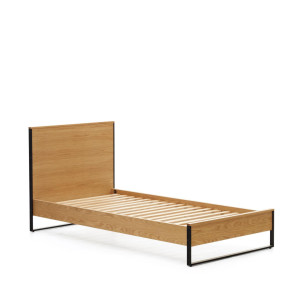 Kave Home Bed 'Taiana' Eiken, 90 x 190cm