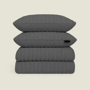 Dekbedovertrek Rabbit Bubble - Antraciet - Lits-Jumeaux (240x220 Cm) - - - Zydante - Dekbed-Discounter.nl