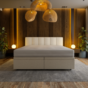 Boxspring Met Opbergruimte Hotel Royal - Beige - Dekbed-Discounter.nl