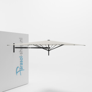 Paraflex muurparasol 230x230cm zwarte Neo arm   (Canvas)