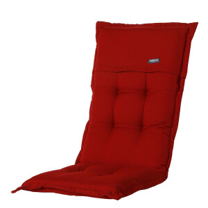 Tuinkussen hoge rug   Rib red