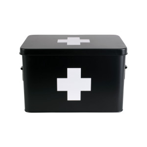 present time Medicijnbox 'Cross Large' kleur Zwart