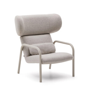 Kave Home Fauteuil 'Inari' Structuurstof, kleur Beige