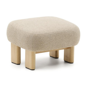 Kave Home Hocker 'Cabana' Chenille, kleur Beige