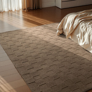Wollen Vloerkleed Scala - Taupe 170x120cm - Wol - Dekbed-Discounter.nl