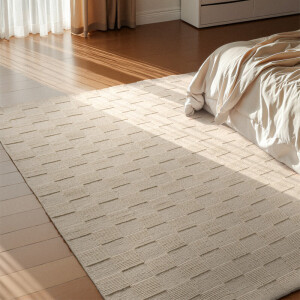 Wollen Vloerkleed Scala - Crème 170x120cm - Wol - Dekbed-Discounter.nl