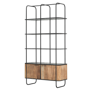 DTP Home Wandkast 'Soho' Teakhout en betonlook, 210 x 110cm