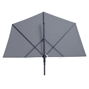 Vrijhangende zweefparasol Sunwave 270cm (Light grey)