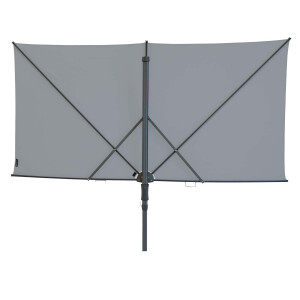 Vrijhangende zweefparasol Sun Square 250x125 (Light grey)