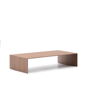 Kave Home Salontafel 'Litto' Walnoot, 140 x 70cm, kleur Bruin