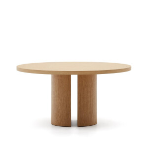 Kave Home Ronde Eettafel 'Nealy' Eikenfineer, 150cm